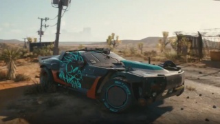 Авторы Cyberpunk 2077 показали кадры с машиной в пустыне