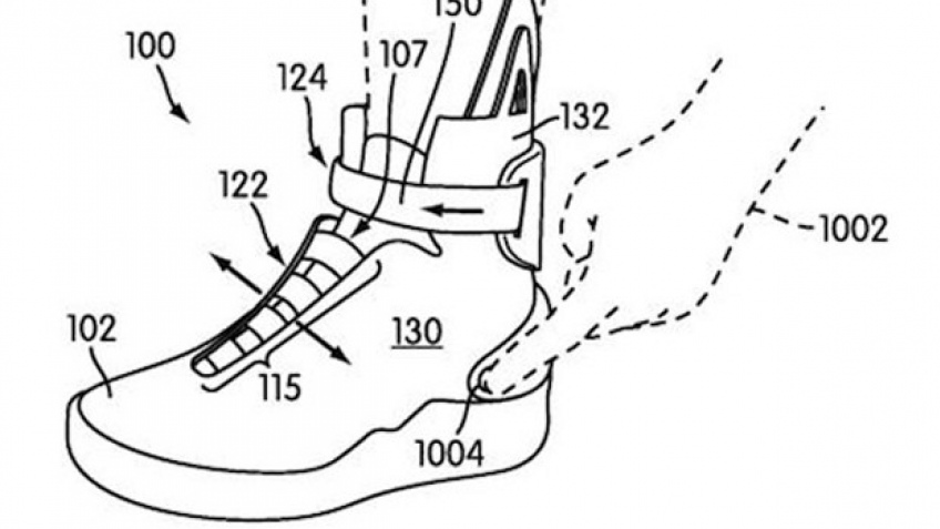 Nike патентует автоматическое завязывание кроссовок
