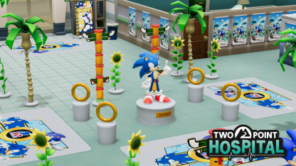 В Two Point Hospital появился Соник с друзьями и предметы из Sonic the Hedgehog