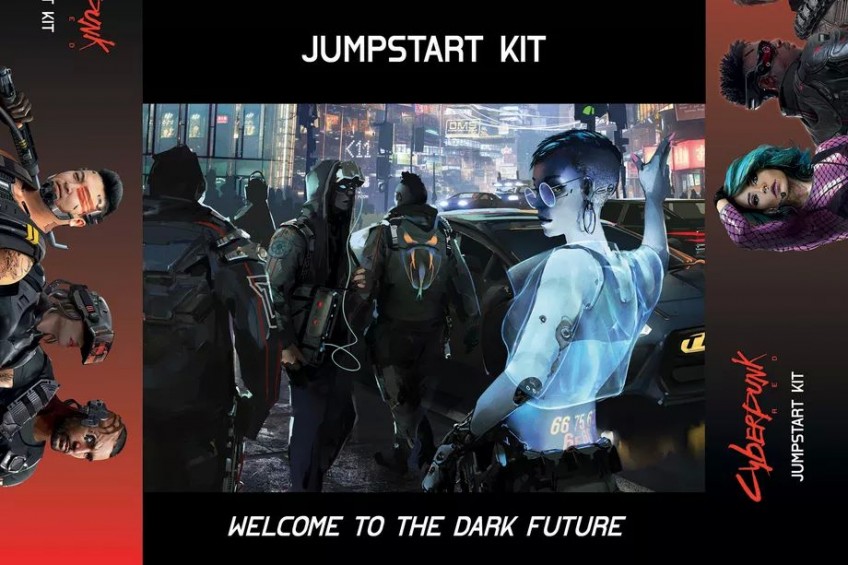 Так будет выглядеть коробка Cyberpunk Red Jumpstart Kit