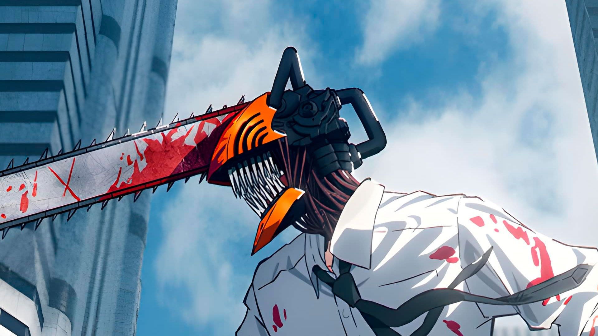 В сети появился новый кровавый трейлер аниме «Человек-бензопила»
