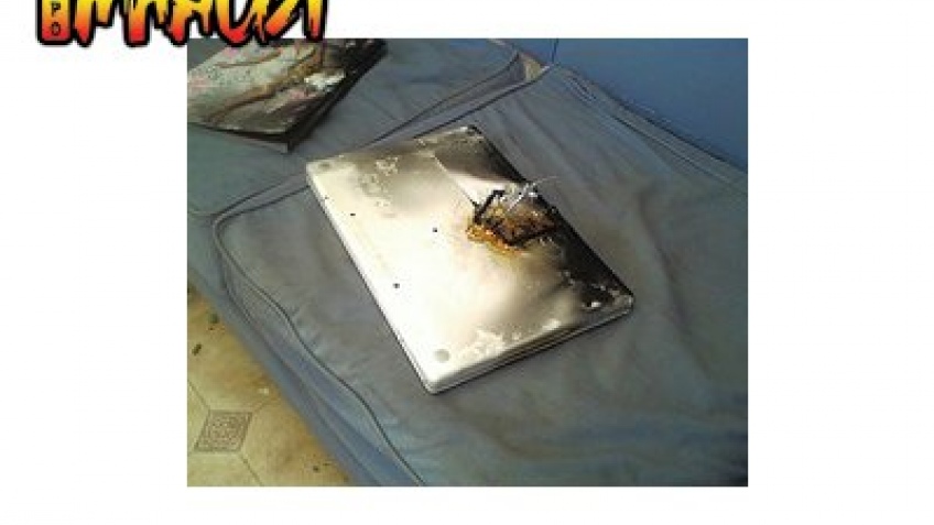 MacBook взлетел на воздух MacBook взлетел на воздух