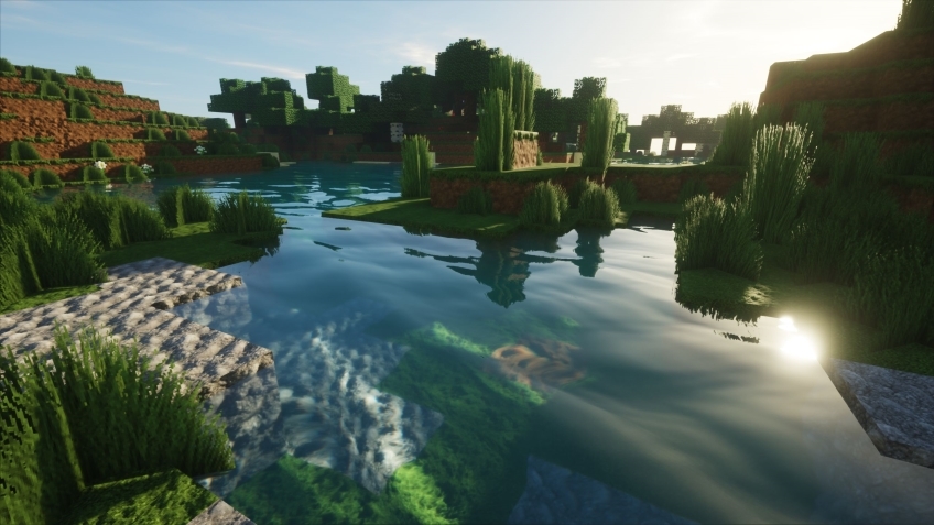 Моддер добавил в Minecraft реалистичные освещение и отражения