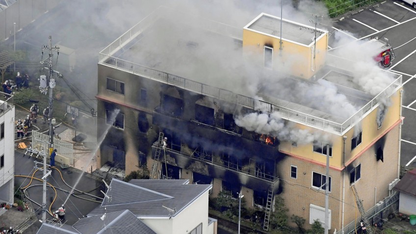 Во время пожара в аниме-студии Kyoto Animation погибли 33 человека