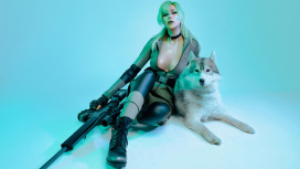 Ольга Хаку представила милый косплей Снайпер Вульф из Metal Gear Solid