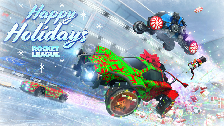Rocket League даже не пришлось особо напрягаться, чтобы передать картину зимних праздников