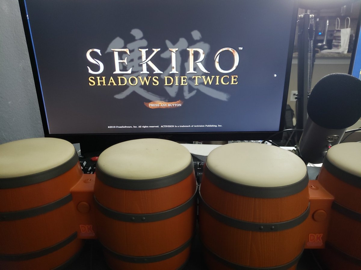 Sekiro: Shadows Die Twice прошли на бонго от Donkey Konga