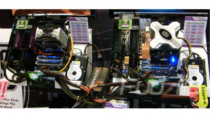 Computex 2008: две Quad-SLI системы на одном блоке питания
