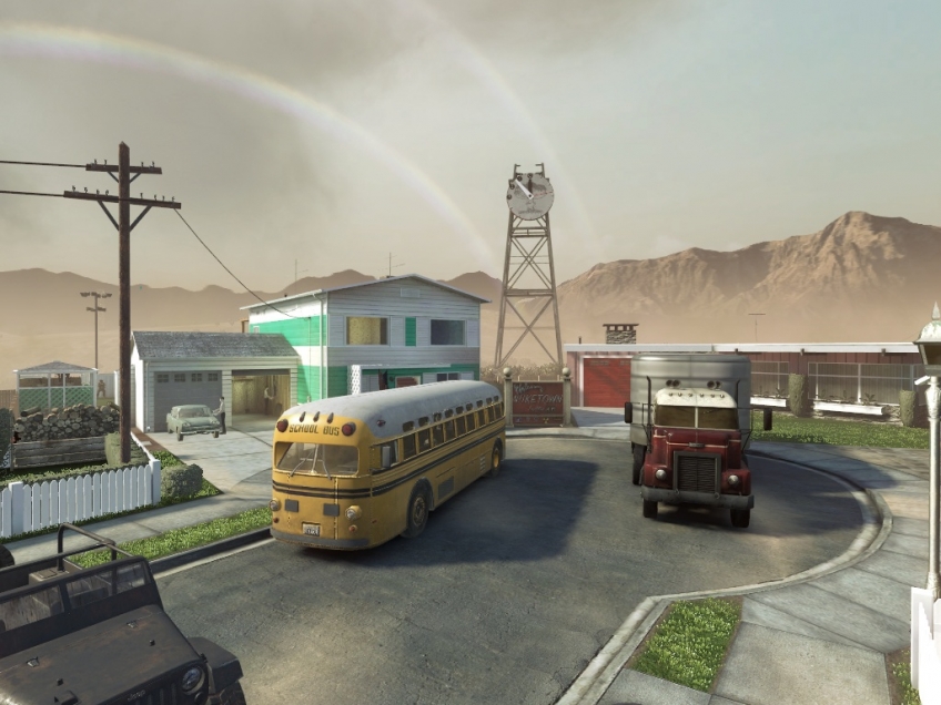 Карта Nuketown в Call of Duty: Black Ops.