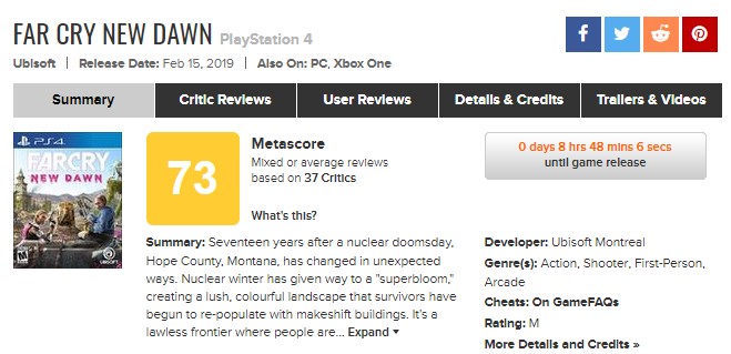 Критики о Far Cry New Dawn: в конечном итоге — масштабное дополнение для Far Cry 5