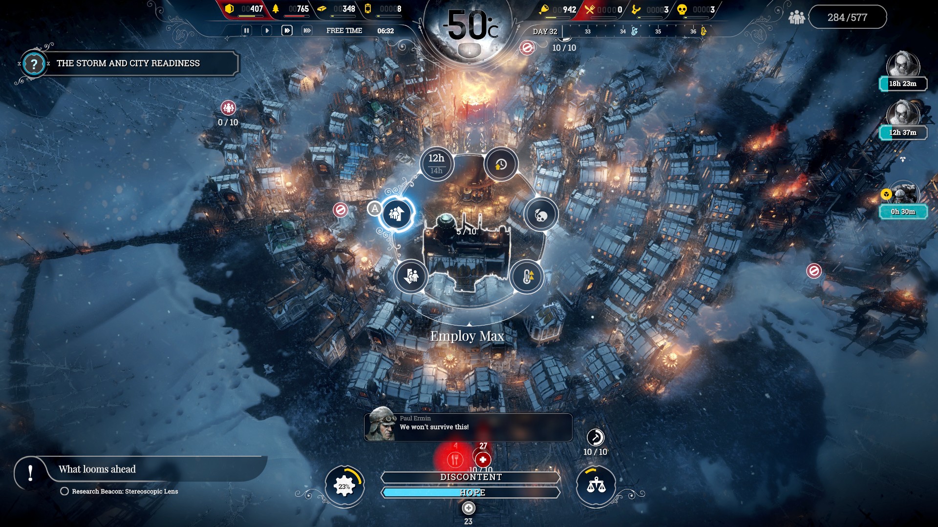 Frostpunk управление на ps4