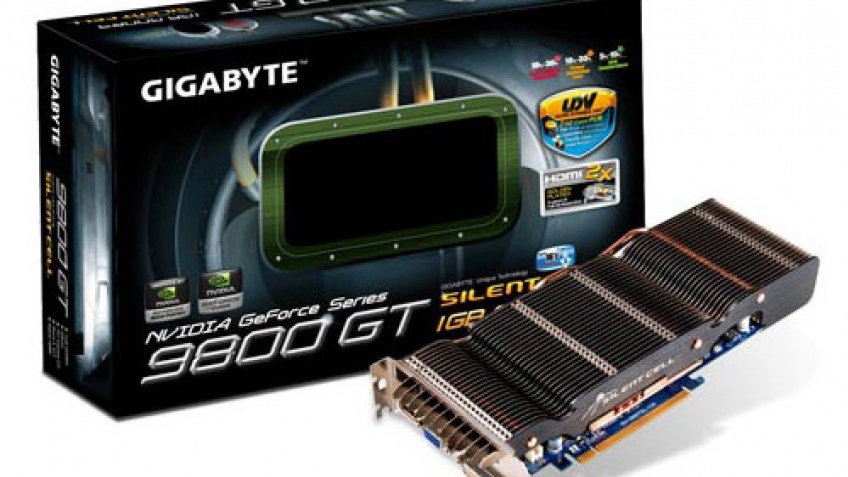 Пассивная GeForce 9800 GT компании Gigabyte