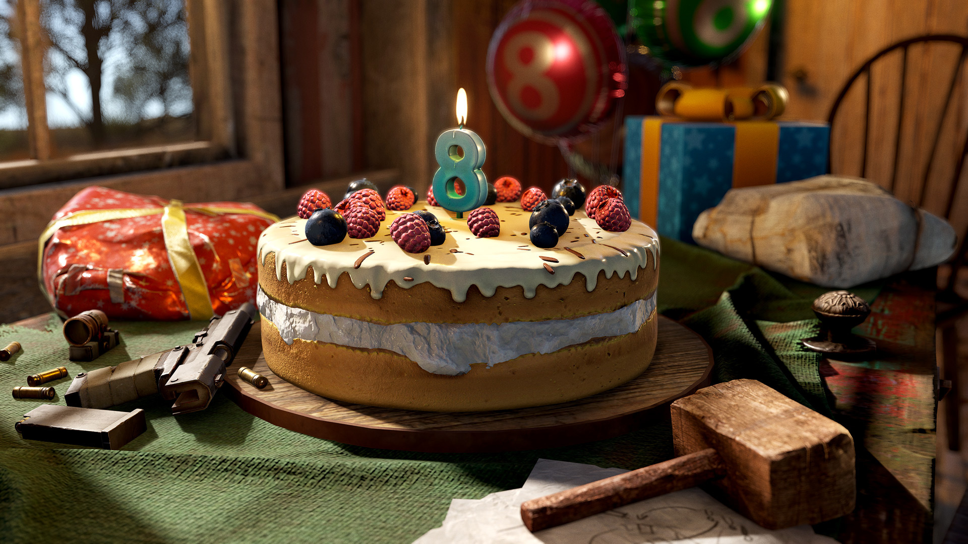 Игроков Rust ждёт улучшенный экскаватор и тортики в честь 8-летия игры