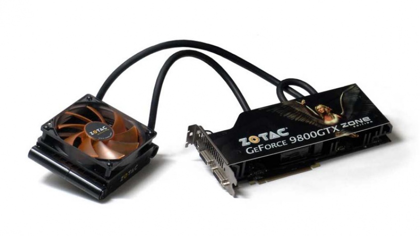 GeForce 9800 GTX с водяным охлаждением от Zotac GeForce 9800 GTX с водяным охлаждением от Zotac