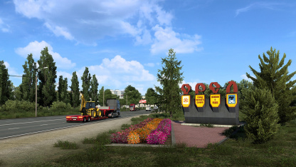 На новых скриншотах Euro Truck Simulator 2 показали стелы российских городов