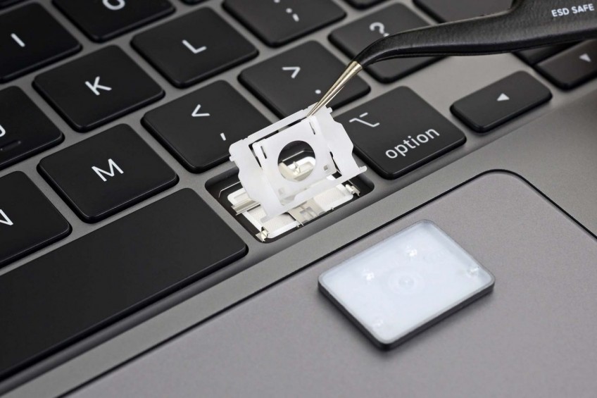 А так устроена клавиатура MacBook Pro 2019 года