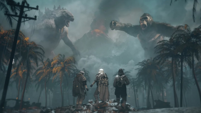 Godzilla and King Kong in the release trailer of Operation Monarch in Call of Duty: Warzone