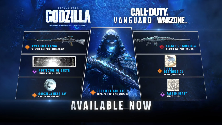 Авторы Call of Duty: Warzone и Vanguard выпустили в продажу набор с Годзиллой1
