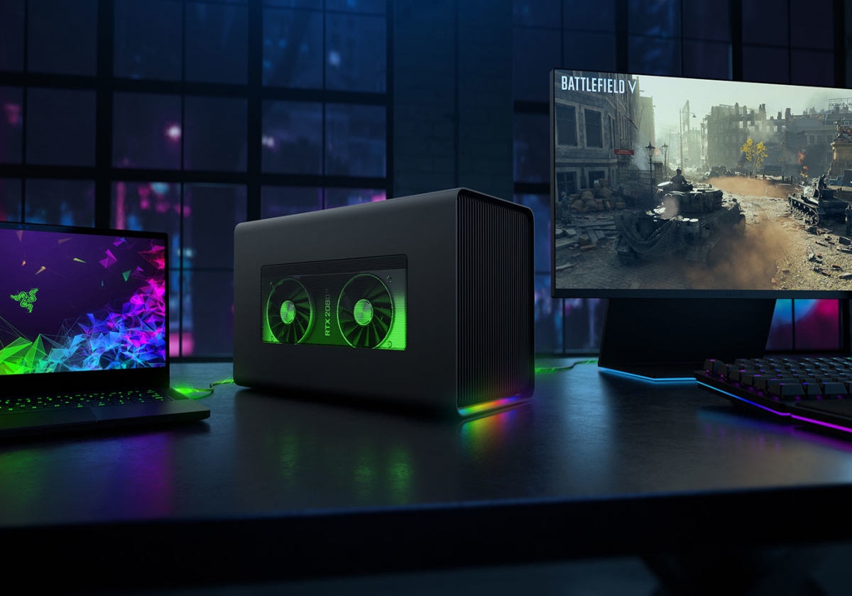 Razer Core X Chroma — корпус для видеокарты с подсветкой и мощным БП