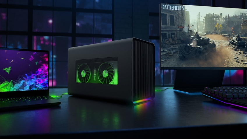Razer Core X Chroma — корпус для видеокарты с подсветкой и мощным БП