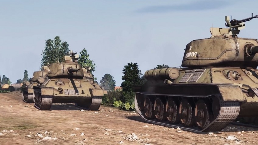 В Steel Division 2 по понятным причинам много танков