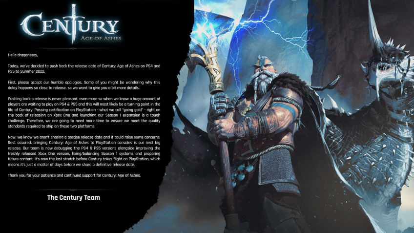 Century: Age of Ashes выйдет на PlayStation летом, но не 19 июля1