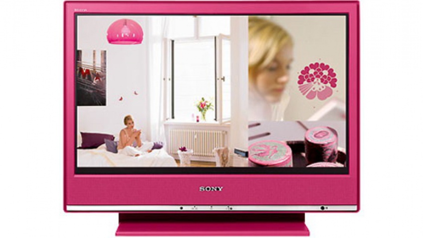 Розовый телевизор Sony Розовый телевизор Sony