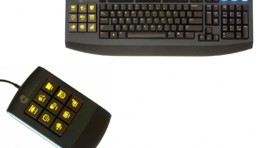 Клавиатура с ЖК-дисплеями для геймеров
