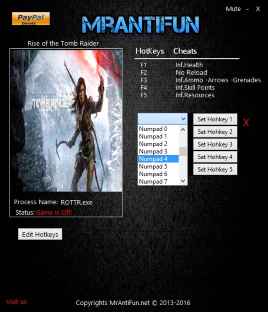 rise of the tomb raider trainer 1.0.767.2 rise of the tomb raider trainer 1.0.767.2